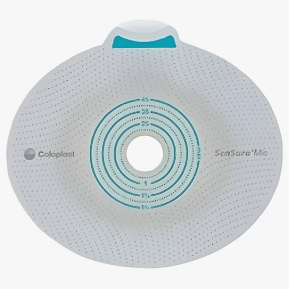 SenSura Mio Flex Ostomy Barrier, Extened Wear, 50 mm Flange, 3/8 to 1-7/8 Inch Opening, Trim to Fit, Red Code, 5 Count