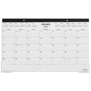 2024 Staples 18" x 11" Desk Pad Calendar Black (ST17392-24)