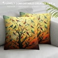 thumbnail image 3 of Chilfamy Colorful Tree Birds Pillow Covers, Multicolor Painted Summer Spring Decorative Pillow Cases Cushion Cover for Sofa Bed Couch Home Decor 24x24in, 3 of 5