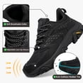thumbnail image 3 of Gexuosn Womens Hiking Boots Comfortable Camping Trekking Non Slip Lightweight Outdoor Breathable Hiking Shoes, Black, 3 of 9