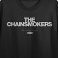 thumbnail image 2 of The Chainsmokers Double-Sided Monotone Grid Women's Black Crop Tee-Large, 2 of 7