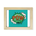 thumbnail image 1 of Bubble Pow Green Cartoon Dialog Desktop Photo Frame Picture Art Decoration Painting 6x8 inch, 1 of 3