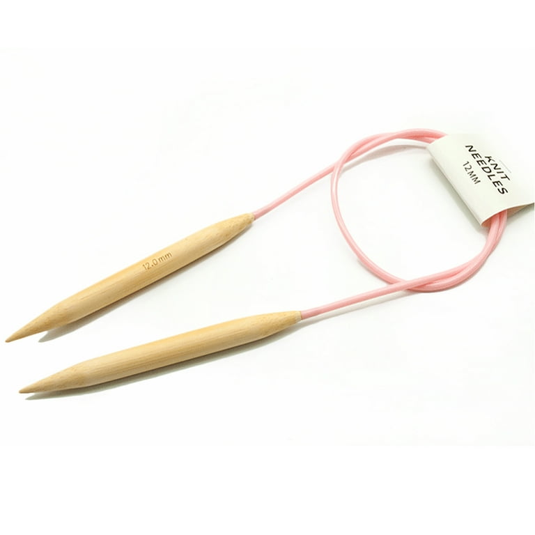 Bamboo knitting needles 12mm set of 2 pieces, US size 17 - Studio Koekoek