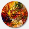 thumbnail image 2 of Designart 'Illusions of Stained Glass ' Modern wall clock, 2 of 5