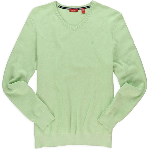 IZOD Mens Fine Gauge Text Pullover Sweater, Verde, XX-Large