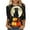 01-halloween shirt-Black, variant on VKOYWKM Women Halloween T-Shirts 3/4 Sleeve Pumpkin Black Cat Graphic T Shirts Fall Crew Neck Halloween Costumes