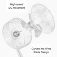 thumbnail image 6 of UttpKLBx Usb Air Conditioner Powerful Small Fan Room Air Conditioner with Remote Mini Portable Fan Rechargeable, Home Office Travel Camping Fan (White), 6 of 7