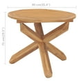 thumbnail image 4 of vidaXL Garden Dining Table Ø90x75 cm Solid Teak Wood, 4 of 4
