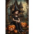 thumbnail image 4 of Hilo Algodón Ecológico Bordado Punto Cruz Niña Halloween Con 11CT 40x60cm, 4 of 8