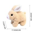thumbnail image 3 of Bunny Toys Interactive Toys Bunnies Can Walk And Talk, Easter Plush Stuffed Bunny Toy Walking Rabbit Educational Toys For Kids, Hopping Ears With Carr, 3 of 5