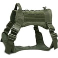 thumbnail image 1 of Chaleco táctico para perro con asa, chaleco para perro para caminar, caza, senderismo, entrenamiento ajustable, arnés de nailon para trabajo (verde, L), 1 of 5