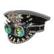 thumbnail image 4 of Tocado Tocado Decoración Sombrero Discoteca Lentejuelas Brillantes con Gafas Gorra Gótica para Negro, 4 of 9