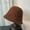 Caramel color, variant on Concave Design Abstinence Style Wool Fisherman Hat, Feminine And Soft Bucket Hat, Autumn And Winter Japanese Literary Network Red Basin Hat