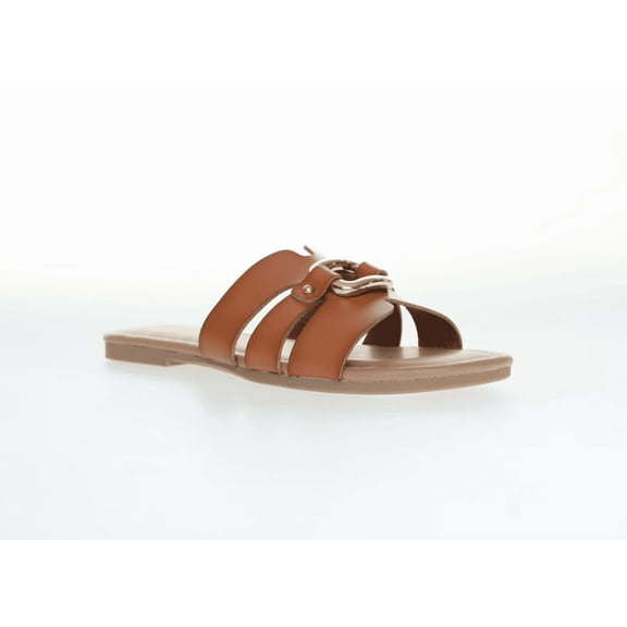 Women's Hardware Slide Sandal Cognac Size 8.5