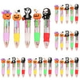 thumbnail image 1 of AKEGAMN Clearance! Multicolor Pens In One 4 In 1 Cute Pens For Kids Ballpoint Pen For Birthdays And Children's Parties Fun Assorted Ink Kawaii Pen 10ml 【Adorable Design】cute Halloween ballpoint pens, 1 of 5