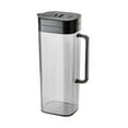 thumbnail image 3 of Jarra de agua con tapa, hervidor de agua fría, recipiente portátil para bebidas de 2 litros para uso doméstico, jarra con asa para restaurantes de beb Negro, 3 of 8
