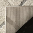 thumbnail image 4 of SAFAVIEH Olympia Zaman Geometric Polyester Shag Area Rug, Cream/Grey, 4' x 6', 4 of 7