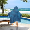 thumbnail image 6 of Toddler Hooded Beach Towel 24x50 Kids Bath Towels Soft Quick Dry for Swim Pool Boys Girls Blue Dreamy Fluffy Clouds, 6 of 7
