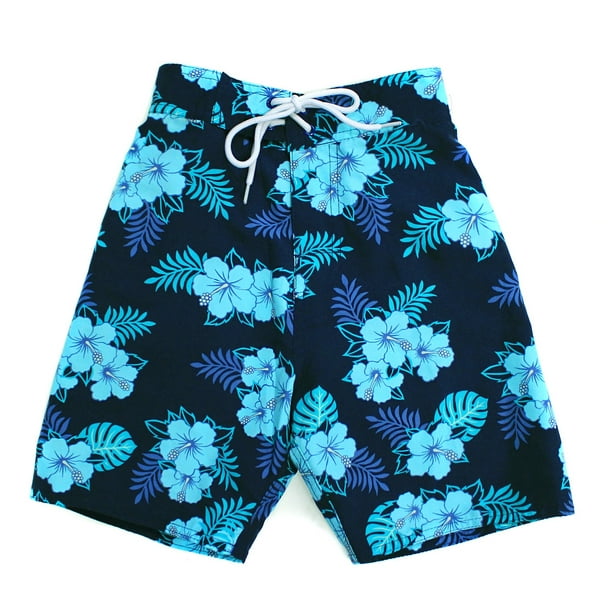 Hawaii Hangover - Boy Hawaiian Swimwear Board Shorts with Tie in ...