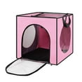 thumbnail image 1 of Greeniant Bolsa para el pelo de mascotas, bolsas sólidas, plegable, portátil, pequeña, cómoda, caja de seguridad, accesorios para cachorros Suministros para perros Rosa, 1 of 6
