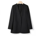 thumbnail image 6 of Pyhlmscde Women Cardigan Sweater Chunky Jacket Coat Fall Outwear Trendy Outfits, Business Casual Outfits for Women, Suit Jackets for Women, Women's Blazers & Suit Jackets Black 3XL, 6 of 6