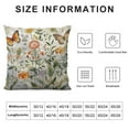 thumbnail image 6 of COMIO  Orange Autumn Butterflies Flowers Floral Pillow Covers Set of 2,Flower Throw Pillow Covers Outdoor Decorative Pillow Covers for Couch Bed Sofa Cushion Floral Pillowcases, 6 of 6