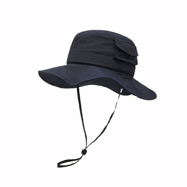 Sombreros para hombre y mujer, estilo único, color sólido, sombrero de pescador, sombrero de playa, sombrero de poliéster para mujer.