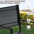 thumbnail image 5 of 7 Piece Outdoor Dining Set, Patio Dining Table Set for 6 Persons, Garden Patio Textilene Dining Furniture Set with Plastic-Wood Tabletop, Dining Table Chairs Conversation Set for Deck Patio, 5 of 8