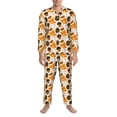 thumbnail image 3 of Daiia Autumn Woodland Characters for Men's Long-Sleeved Pajama Set – Soft & Comfortable Sleepwear Button-Up Pajamas Cozy Lounge Wear-Small, 3 of 7