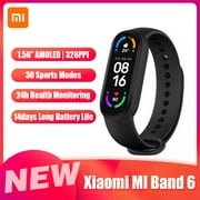 Xiaomi MI Band 6 Fitness Tracker, Smart Watch (Black)