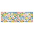 thumbnail image 6 of Yayeee Kitchen Valance Rod Pocket 54" x 18" Living Room Window Curtain, Blue Floral Wave, 6 of 6