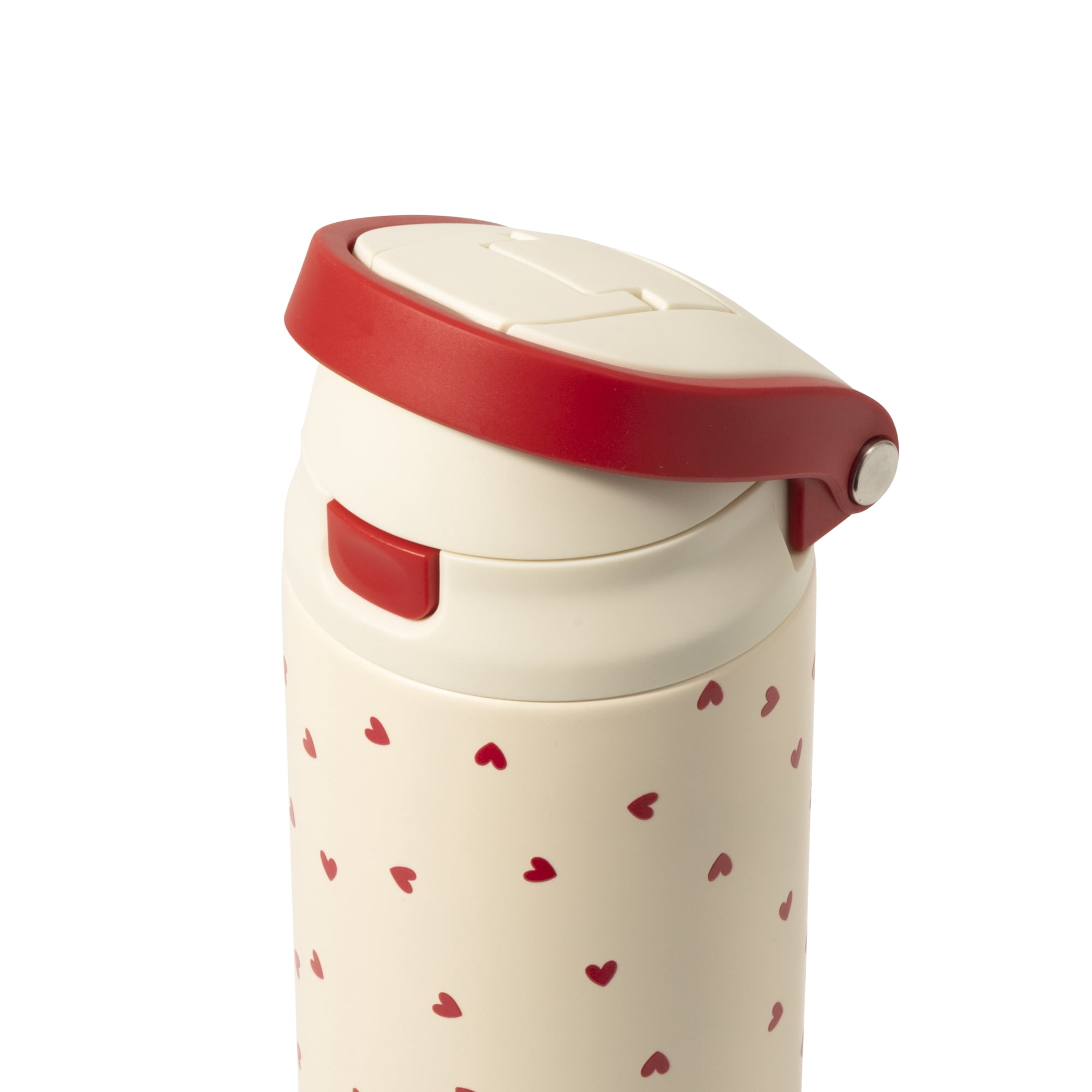TAL 24oz Stainless Steel 2-in-1 Water Bottle with Straw and Chug Lid, Hearts