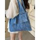 thumbnail image 5 of Bolso de hombro de mezclilla de gran capacidad de moda japonesa y coreana para mujer 2024 Nuevo bolso de compras simple, informal y versátil de moda, 5 of 5