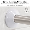 thumbnail image 4 of Wall Mounted Corner Shower Curtain Rod 35.4 - 35.4 Inches Stainless Steel, 4 of 9