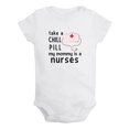 thumbnail image 2 of iDzn Take A Chill Pill My Mommy Is A Nurse Funny Rompers For Babies, Newborn Baby Unisex Bodysuits, Infant Jumpsuits, Toddler 0-24 Months Kids One-Piece Oufits, 2 of 5
