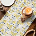 thumbnail image 5 of Summer Yellow Flower Leaf Plant Table Runner 36 Inches Long,Kitchen Dining Tablerunners Abstract Floral Linen Table Runners Dresser Scarves for Home Dinner Wedding Holiday Party Decor, 5 of 9
