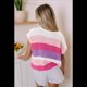 thumbnail image 5 of Camisetas de Verano para Mujer, Suéter Multicolor con Cuello en V, Rosa y , Talla M, 5 of 8