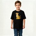 thumbnail image 2 of Boys Graphic T-Shirt Cool Roaring Leopard Kids Tees 100% Cotton Short Sleeve Tops Ages 4-13Y, 2 of 4