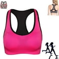 thumbnail image 2 of Sngxgn Sports Bras for Women Seamless Comfortable Yoga Bra with Pads(Hot Pink,M), 2 of 5