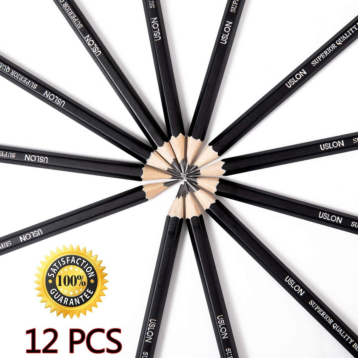 Lot De 12 Crayons De Dessin Professionnels - Gradations 8B à 2H - Pour Artistes, Architectes, Débutants - 8