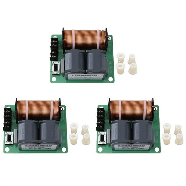 3X 1500W Alta Potencia Pure Bass Crossover Subwoofer Altavoz ModificacióN ActualizacióN Punto de Frecuencia Ajustable