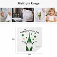 thumbnail image 5 of Cloth Napkins Set of 2 - 20x20 Inches, St. Patrick's Day Washable Reusable Table Napkins, Spring Lucky Gnomes Shamrocks Grass Soft & Absortbent Dining Napkin for Party Wedding Hotel Restaurant, 5 of 8