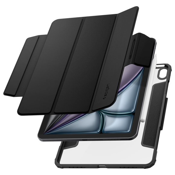 Funda Spigen Air Skin Pro para iPad 28 cm M4/M3/M2/5ª/4ª Gen Negra