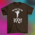 thumbnail image 5 of Halloween Men's I'm Here For The Boos Brown Short Sleeve Graphic Tee, 5 of 5