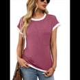 thumbnail image 1 of Camisetas de Corta para Mujer, Color Rojo, Talla L, 1 of 7