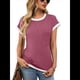 thumbnail image 1 of Camisetas de Corta para Mujer, Color Rojo, Talla XL, 1 of 7