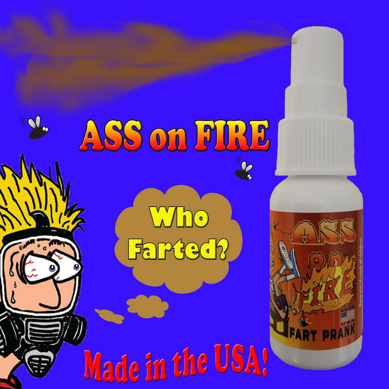 Ass On Fire: Prank Fart Spray, Gag Gift for Adults and Kids, Great For  Pranks and A Good Laugh, Extra Strong Poop Spray, Non Toxic, Keep Out Of  Reach From Children 