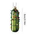 thumbnail image 3 of Taicans Christmas Pickle Ornament - Funny Cucumber Tree Decorations,German Tradition Acrylic Hanging Pendants for Xmas Tree,Car & Gift Wrapping, 3 of 5