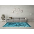 thumbnail image 3 of Ahgly Company Indoor Rectangle Oriental Light Blue Industrial Area Rugs, 4' x 6', 3 of 4