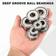 thumbnail image 4 of Uxcell 2Pcs 6205ZZ Deep Groove Ball Bearings, 25x52x15 mm High Speed Double Metal Shielded Bearing Pre-Lubricated, 4 of 6